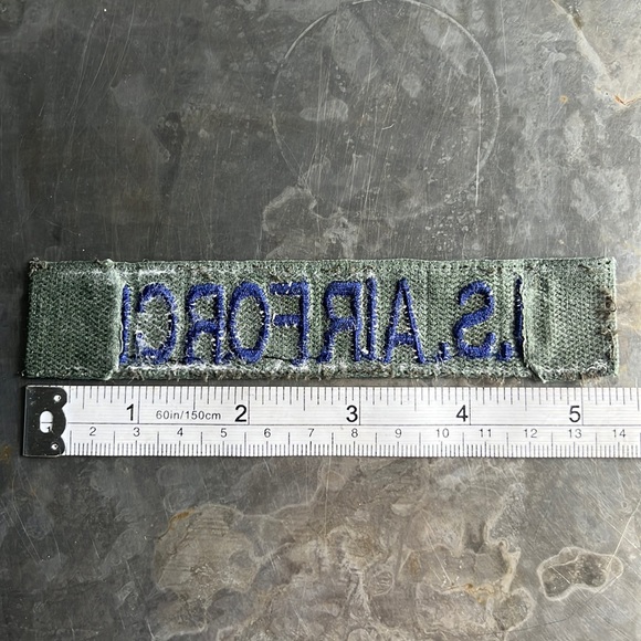 U.S. AIR FORCE embroidered tape patch - vintage - Picture 10 of 10